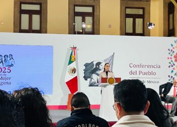 #EnVivo Conferencia de prensa Claudia Sheinbaum 29 de julio. Foto de Tania Villanueva/EnUn2x3