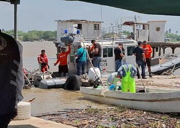 Recuperan cadáver de joven que se aventó al río Pánuco. Foto de Factos Conurbados