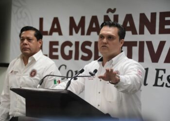 Humberto Prieto presenta exhorto para investigar a jueces que dejaron en libertad a extorsionadores. Foto de Congreso Tamaulipas