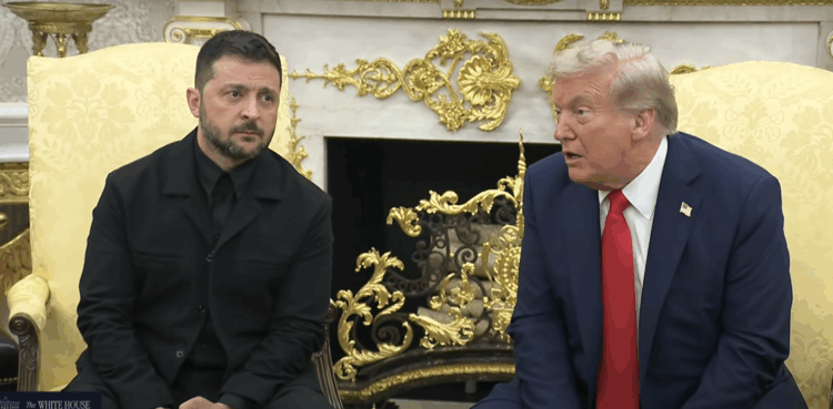 Trump y Zelenski se reúnen en la Casa Blanca. Foto tomada de video