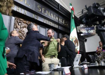 Lo que ocurrió ayer mostró lo que es el PRIAN: Sheinbaum sobre trifulca en la Permanente. Foto de X Andrea Chávez