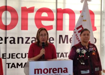 Cabeza de Vaca es responsable de politizar asesinato del exalcalde de Burgos, acusa Morena. Foto de Josué Escamilla