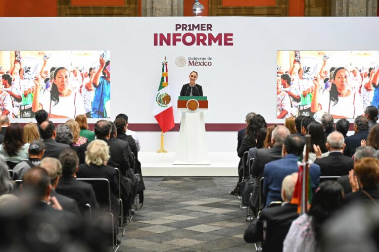 "Vamos bien y vamos a ir mejor": Sheinbaum presenta su Primer Informe de Gobierno. Foto de Presidencia de México