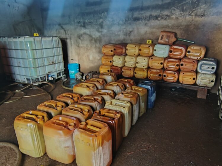 Decomisan más de 6 mil litros de hidrocarburo en Tamaulipas. Foto de FGR