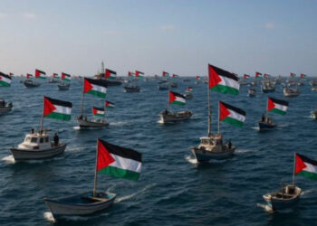 Imagen referente a la flotilla Sumud. Foto: IA