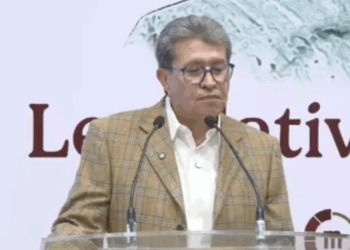 Ricardo Monreal en conferencia de prensa. Foto: X