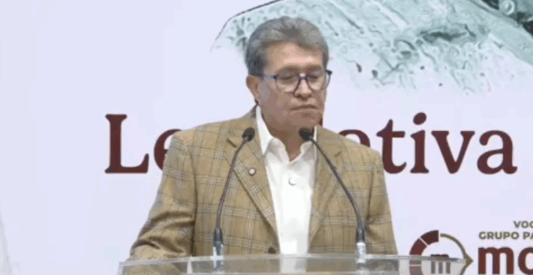 Ricardo Monreal en conferencia de prensa. Foto: X