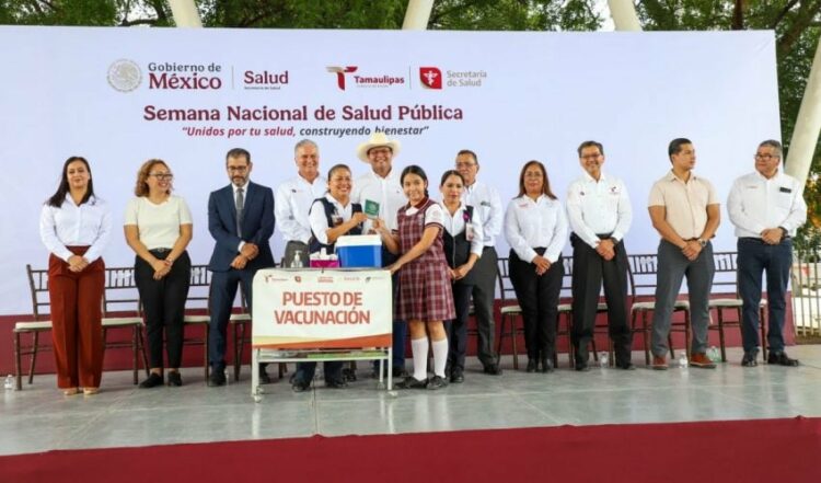 Supera Tamaulipas meta establecida en Semana Nacional de Salud Pública 2025