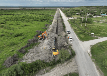 Segunda línea del Acueducto concluirá en el primer trimestre de 2027. Foto de Gobierno de Tamaulipas