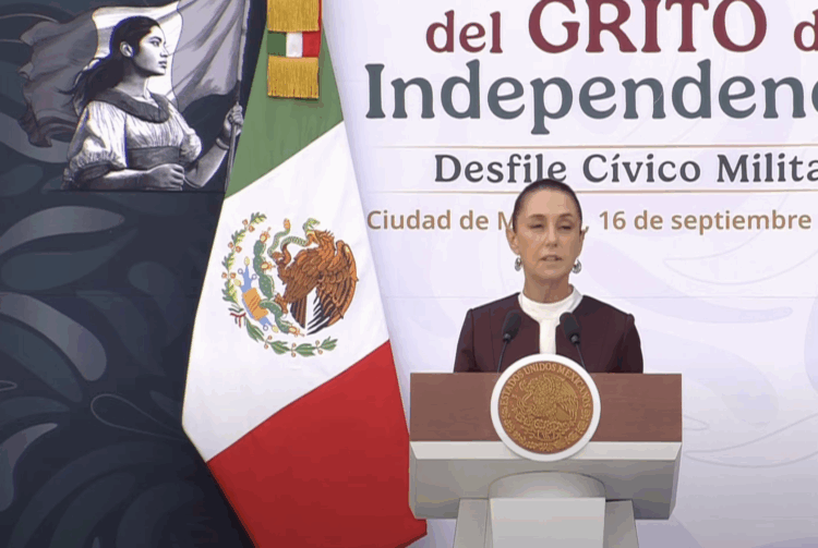 "Ninguna potencia extranjera decide por nosotros": Sheinbaum. Foto tomada de video