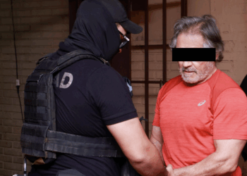 Expulsión de Hernán Bermúdez Requena de Paraguay. Foto de X Secretaría Nacional Antidrogas de Paraguay