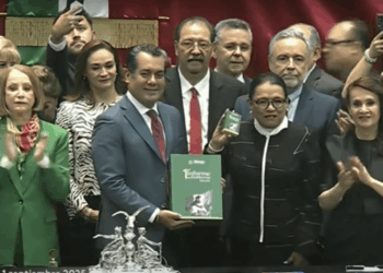 Entrega Rosa Icela Rodríguez Informe de Gobierno al Congreso. Foto tomada de video