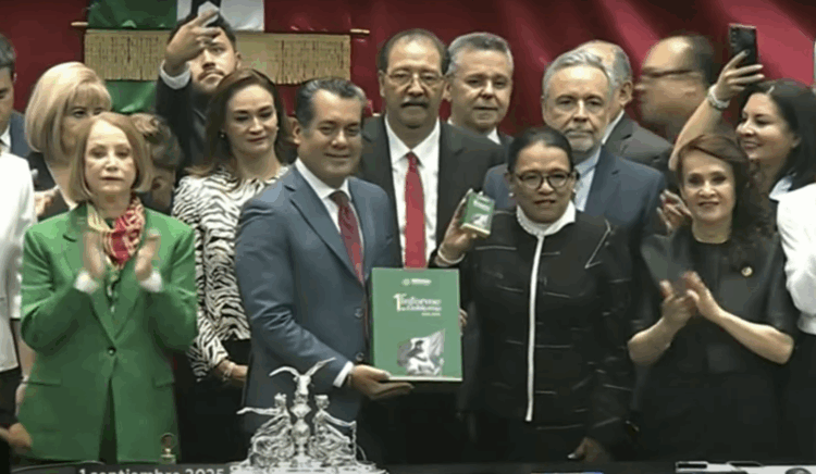 Entrega Rosa Icela Rodríguez Informe de Gobierno al Congreso. Foto tomada de video