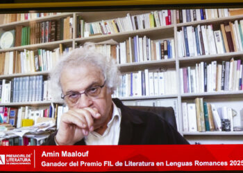 Amin Maalouf, Pemio FIL de Literatura en Lenguas Romances 2025. Foto de FIL Guadalajara