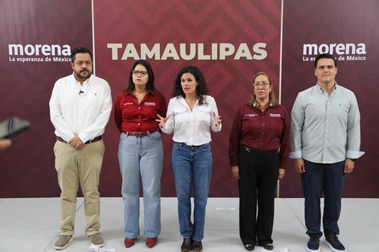 Luisa María Alcalde pide a adelantados de Morena trabajar desde abajo con la gente. Foto cortesía