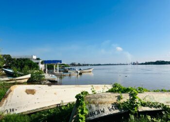 Alertan por desbordamiento del río Pánuco en el sur de Tamaulipas. Foto de Tania Villanueva