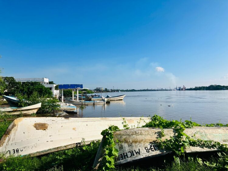 Alertan por desbordamiento del río Pánuco en el sur de Tamaulipas. Foto de Tania Villanueva