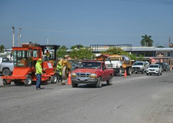 Ruta comercial, prioridad en Plan Emergente de Bacheo en Victoria