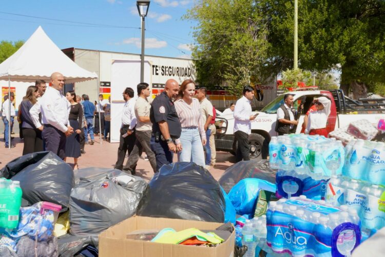 Nuevo Laredo responde al llamado de Carmen Lilia con 50 Toneladas de apoyo para comunidad del Sur de Tamaulipas y Veracruz