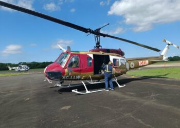 Tamaulipas envió un helicóptero y 3 mil despensas a Veracruz. Foto de Facebook Protección Civil Tamaulipas