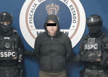 Detienen a Jorge Armando 'N', presunto autor intelectual del asesinato de Carlos Manzo. Foto tomada de video