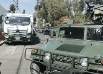 Llegan elementos del Ejército y la Guardia Nacional a Michoacán. Foto tomada de video