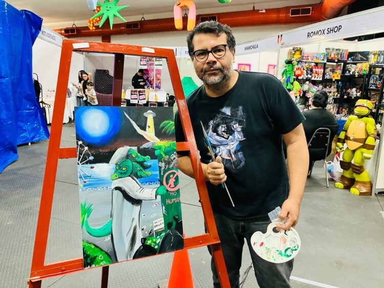 Llegar a otros públicos con los cómics, Miguel Mar se presenta en la FUL UAT. Foto de Tania Villanueva/ MarthaOlivia.com.mx