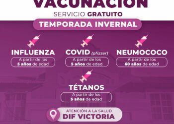 DIF Victoria invita a la ciudadanía a su Campaña de Vacunación Gratuita por temporada invernal