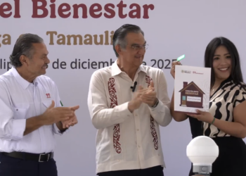 Entregan primeras casas del programa Vivienda para el Bienestar en Ciudad Victoria. Foto tomada de video