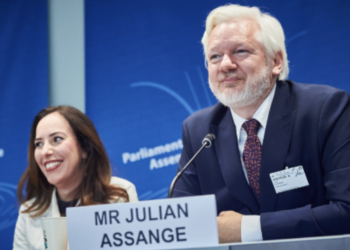 Assange denuncia Nobel a María Corina Machado por convertirlo en un instrumento de guerra. Foto de Asamblea Parlamentaria