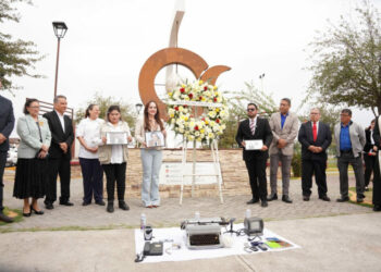Encabeza alcaldesa Carmen Lilia Canturosas homenaje por día nacional del periodista junto a todas las agrupaciones periodísticas de Nuevo Laredo