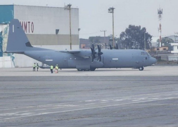 Avión de EE.UU. que aterrizó en Toluca trasladó a funcionarios de la SSPC a capacitación. Foto de X