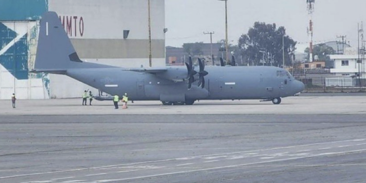 Avión de EE.UU. que aterrizó en Toluca trasladó a funcionarios de la SSPC a capacitación. Foto de X