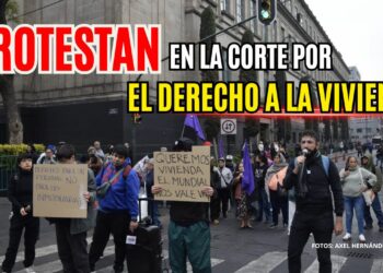 Colectivos protestan frente a la SCJN contra desalojos en CDMX