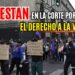Colectivos protestan frente a la SCJN contra desalojos en CDMX