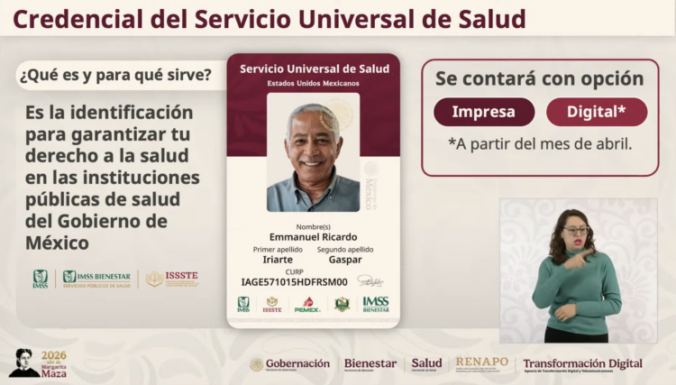 Realizarán credencialización universal de servicios de salud en México. Foto tomada de video