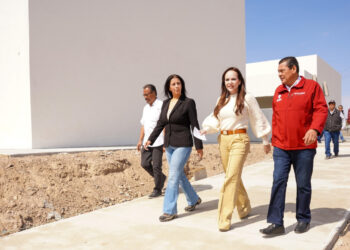 Supervisa alcaldesa Carmen Lilia Canturosas construcción de nueva escuela en El Progreso; refrenda compromiso con la educación