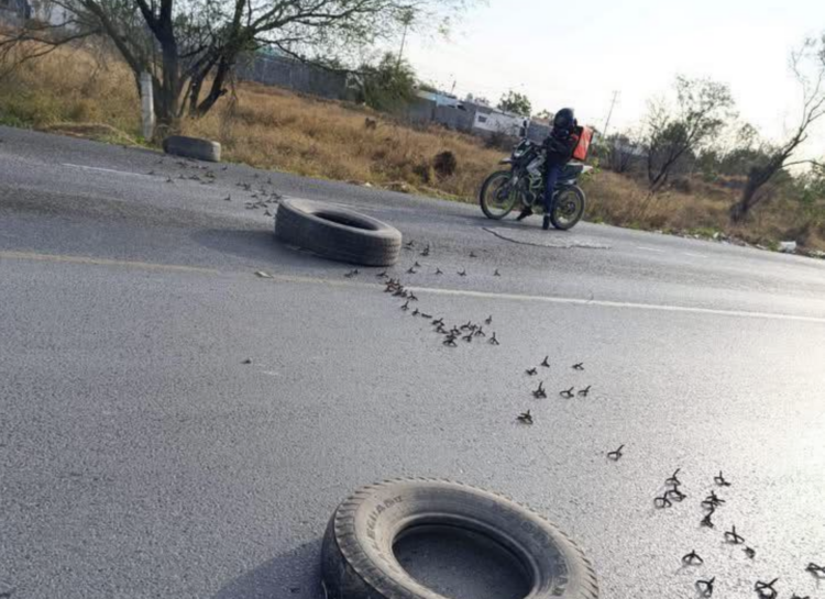 Bloqueos en Tamaulipas relacionados con muerte de 'El Mencho'. Foto de Facebook