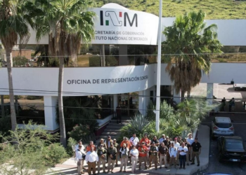 Sheinbaum prepara iniciativa para cambiar el INM. Foto de INM