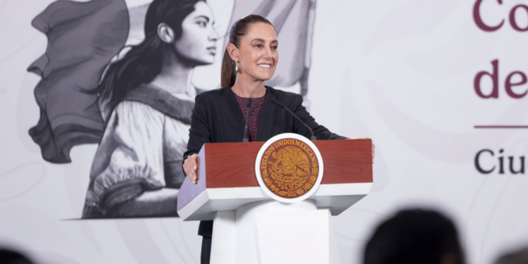 "No necesitábamos ser invitados": Sheinbaum destaca acuerdo con EE.UU. ante Escudo de las Américas. Foto de Presidencia