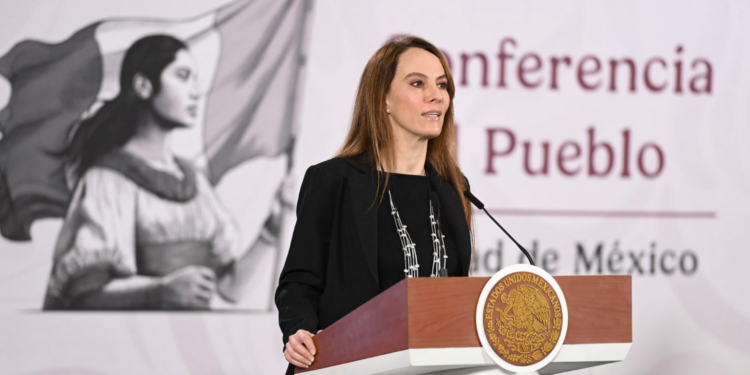 "FIFA no canceló reservaciones, solo las liberó", asegura Gabriela Cuevas. Foto de Presidencia de México