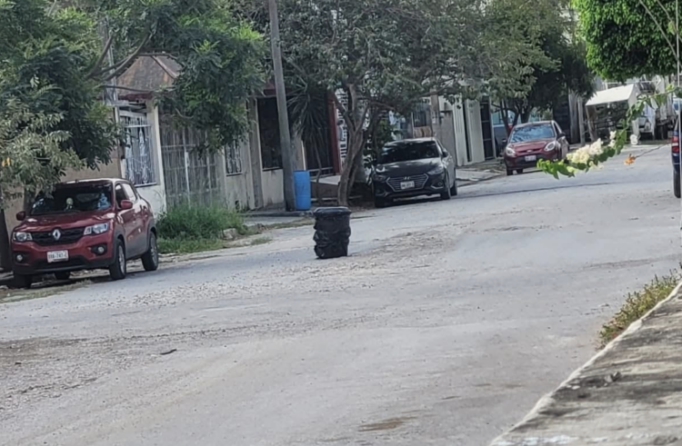 Localizan posibles restos humanos en un bote de basura en Madero. Foto de Facebook
