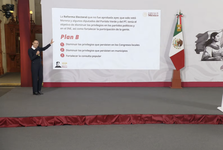 Plan B de la reforma electoral va por reducción de gastos de Congresos locales, regidores y Senado. Foto tomada de video