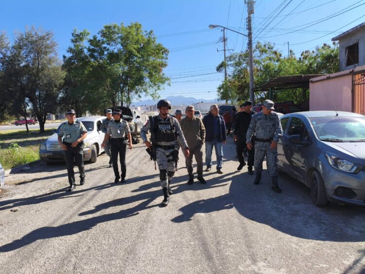 Refuerzan Municipio, GN y GE seguridad en Victoria