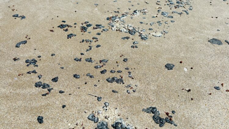 Presencia de fragmentos de hidrocarburo en Playa Miramar es cotidiana, asegura alcalde. Foto de Marthaolivia.com.mx