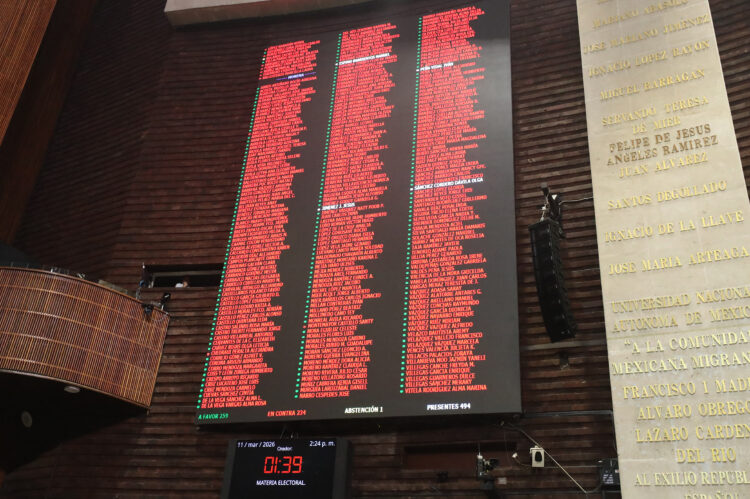 ¿Cómo votaron en San Lázaro la reforma electoral de Sheinbaum?. Foto de Cámara de Diputados