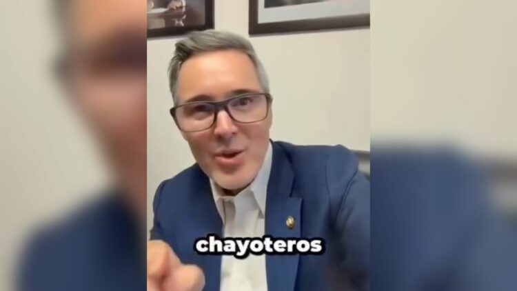 Regañan a JR, senador tamaulipeco. Foto tomada de video