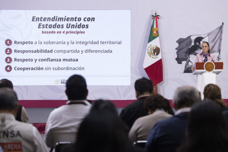 Sheinbaum niega conflicto con EE.UU. por presencia de agentes en Chihuahua. Foto de Presidencia