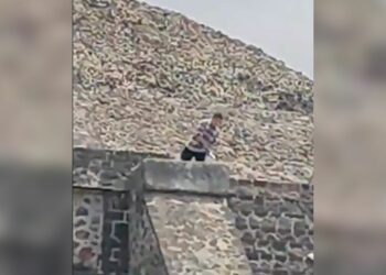 Al menos dos muertos y tres heridos tras balacera en la zona arqueológica de Teotihuacán. Foto tomada de video